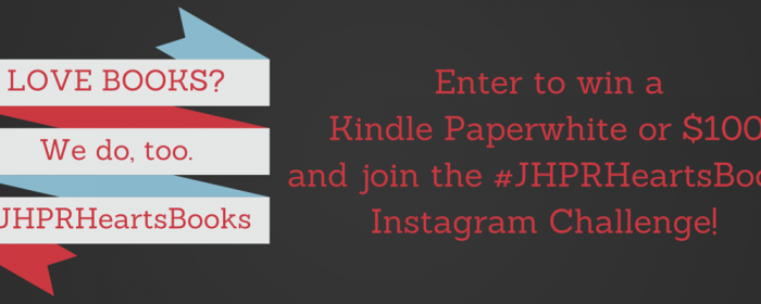 #JHPRHeartsBooks Contest and Instagram Challenge!